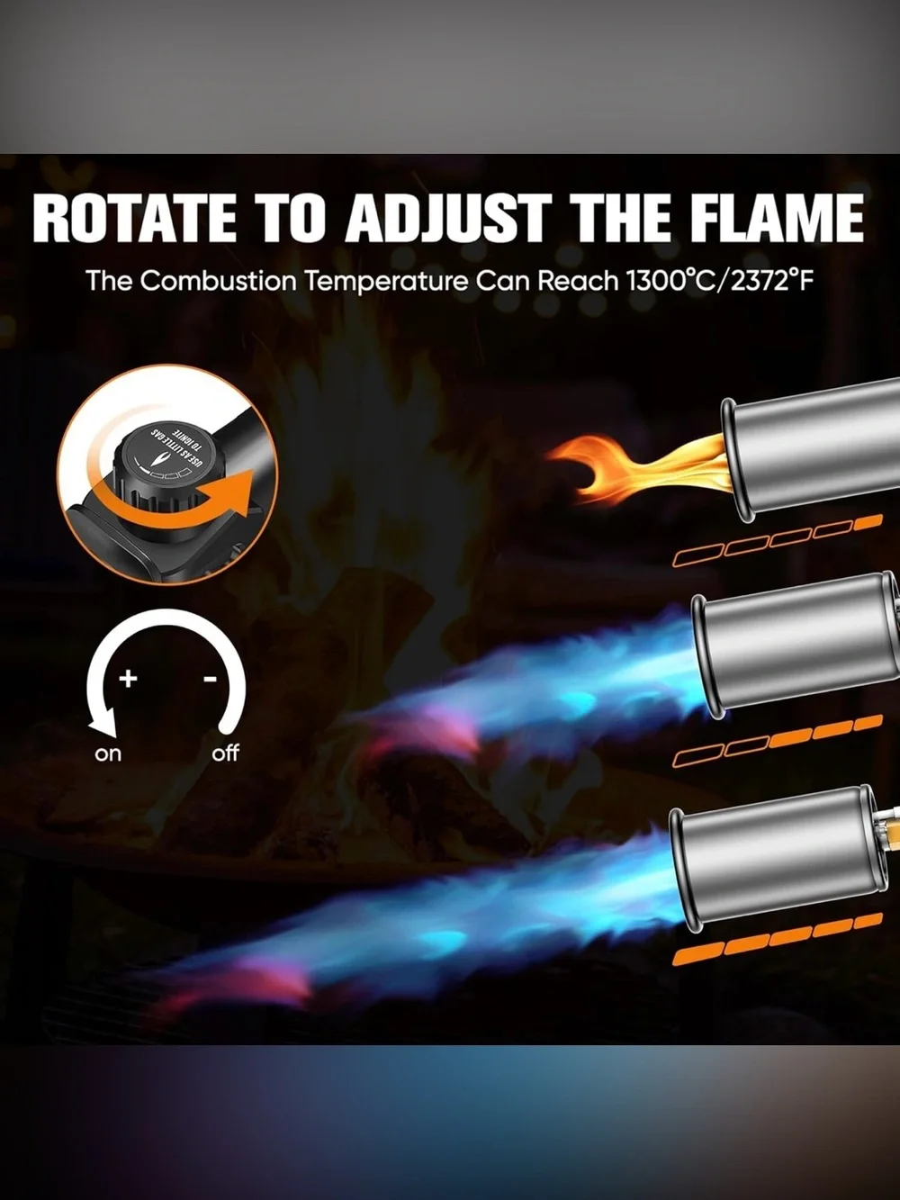 Propane Torch Weed Burner, CSA Certified Adjustable Flame Weed Detachable Handle
